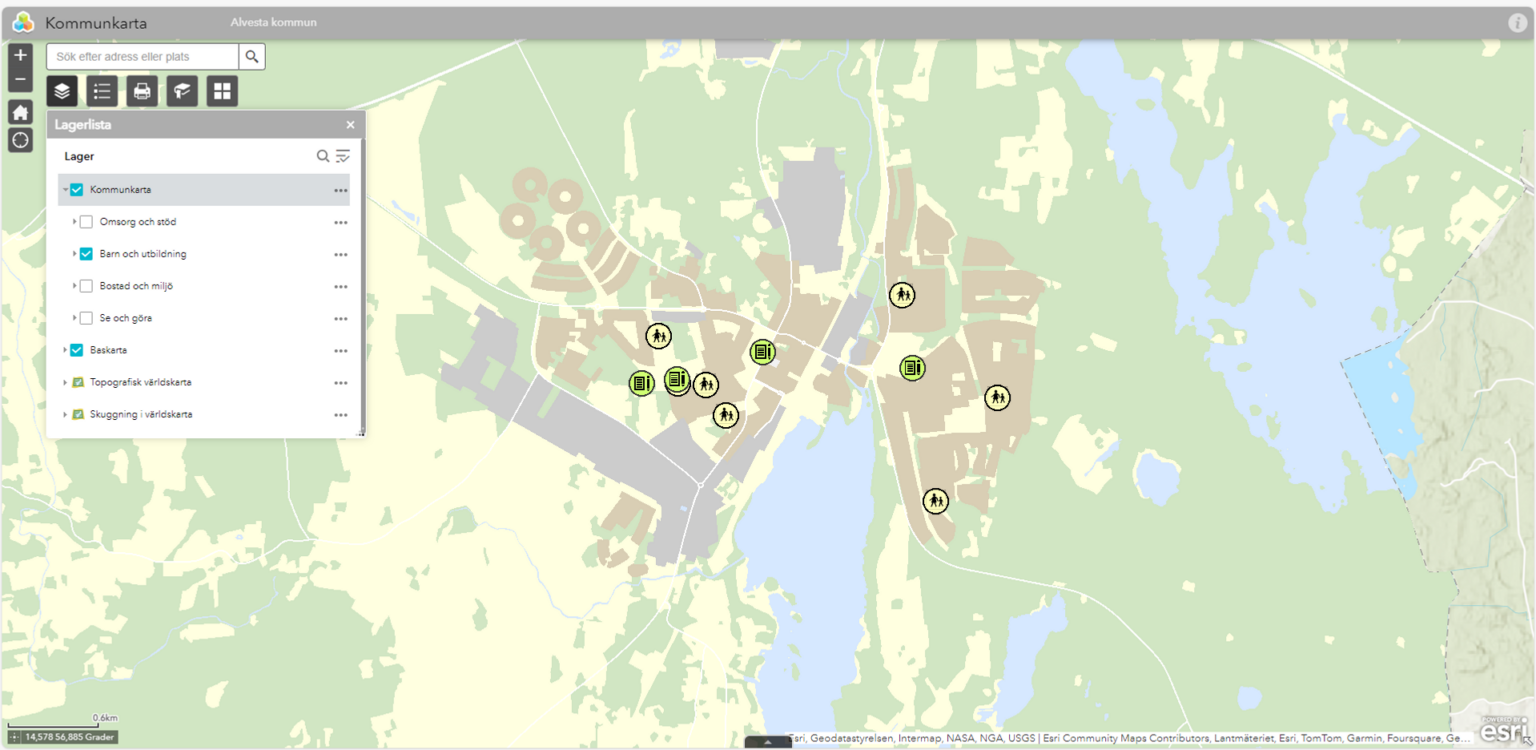 Kommunkartan Alvesta Kommun